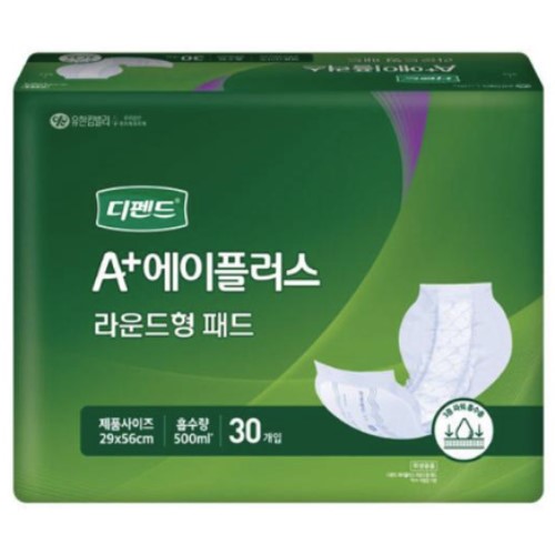 디펜드 A+ 에이플러스 라운드형 패드 30개 (12팩(360개))_이미지