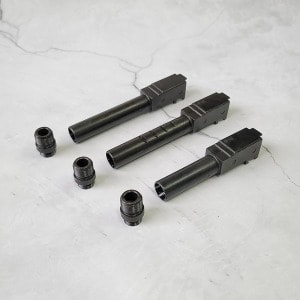 토이스타 <b>글록</b> 메탈 아웃바렐 어댑터 14mm 세트 17/18/26 선택형 부속품