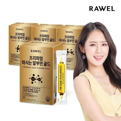 로엘 프리미엄 마시는 알부민 골드 20g 30포 (4개)_이미지