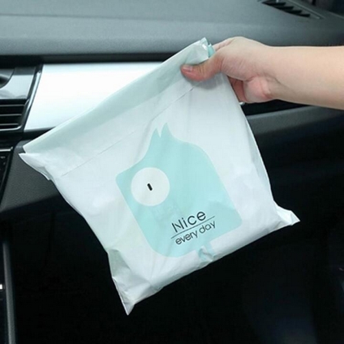 트리  차량용 접착식 쓰레기봉투 민트 15매