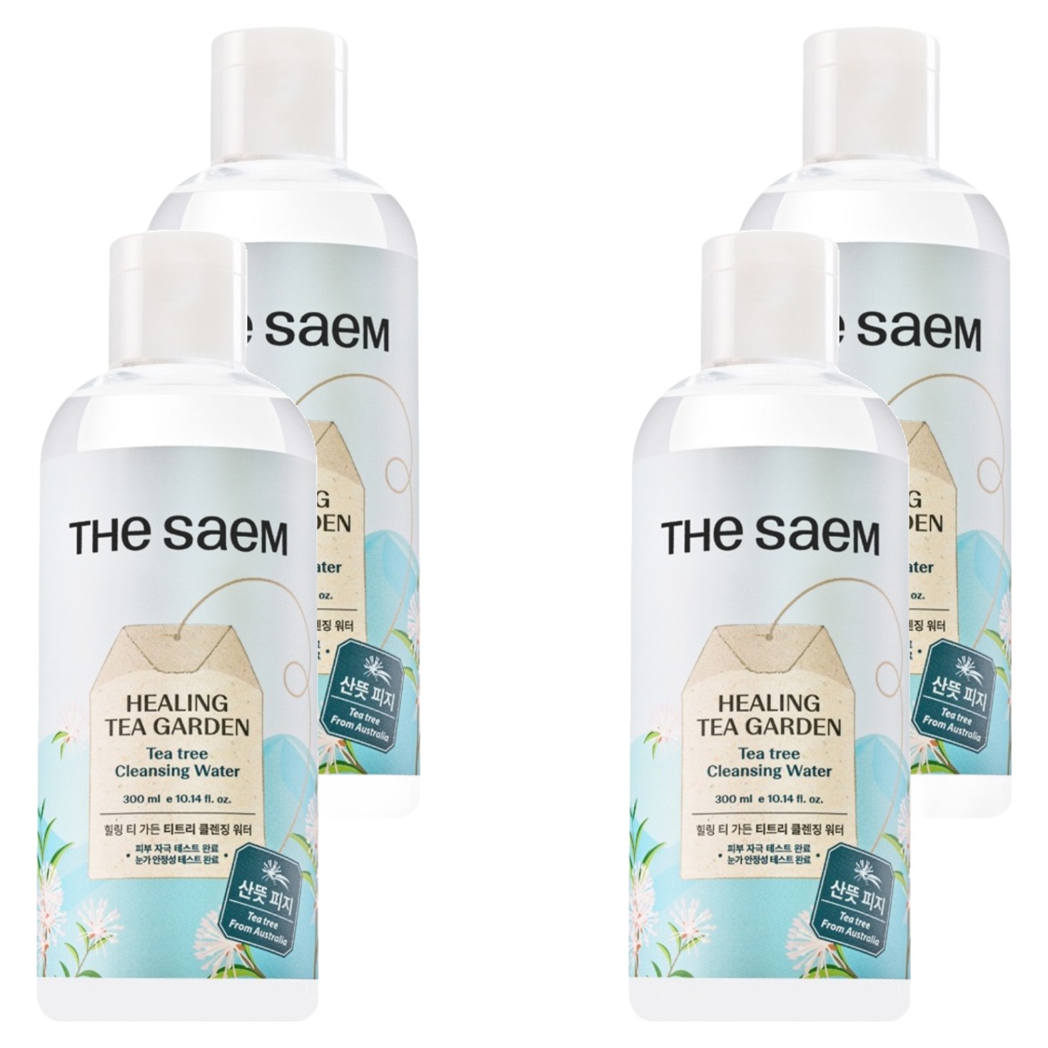 더샘 힐링 티 가든 티트리 클렌징 워터 300ml (4개)
