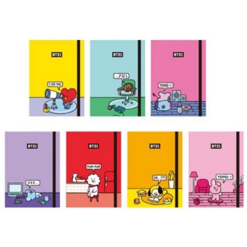 라인프렌즈 BT21 다이어리M 쿠키 130 180 15 mm