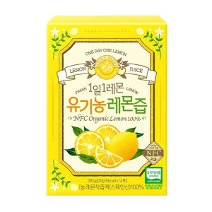 홀푸드코리아 홀베리 1일1레몬 유기농 레몬즙 20g 14포 (2개)_이미지
