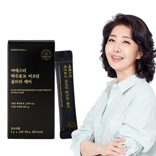 여에스더 여에스더 맥주효모 비오틴 울트라 케어 4g 14포 (4개)_이미지