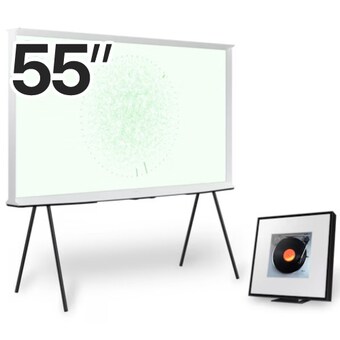 <b>삼성</b>전자 <b>더</b> 세리프 KQ55LSD01AFXKR + 뮤직 <b>프레임</b> HW-LS60D