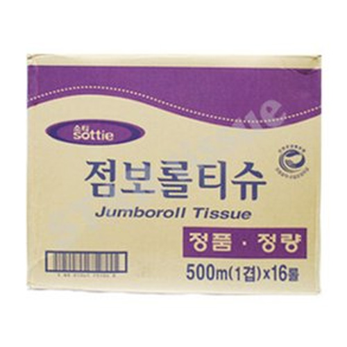 신창제지 쏘티 점보롤티슈 1겹 500m (16롤)_이미지