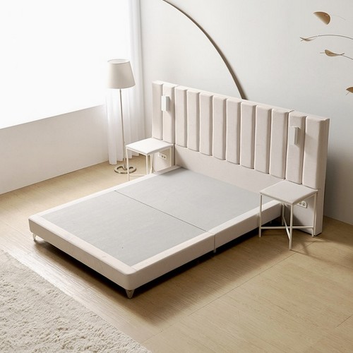 베디스 블라썸 호텔 침대 LK+LED협탁 2개 (매트별도)_이미지