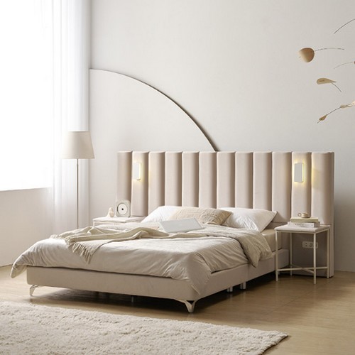 베디스 블라썸 호텔 침대 LK+LED협탁 2개 (매트별도)_이미지