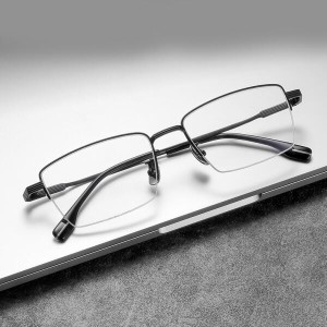긱시크 무테 반무테 뿔테 안경 티타늄 안경테 AL8157