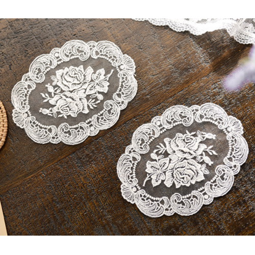 휴디자인 벨라이프 로즈 레이스 도일리 티코스터_이미지