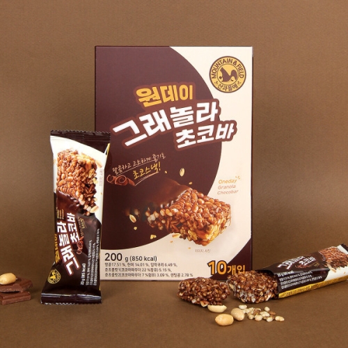 산과들에 원데이 그래놀라 초코바 10개입 (1개)