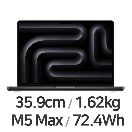 APPLE 맥북프로14 M5맥스 18코어 CPU, 32코어 GPU 블랙이미지입니다. 누르면 해당 게시물로 새창이동합니다.