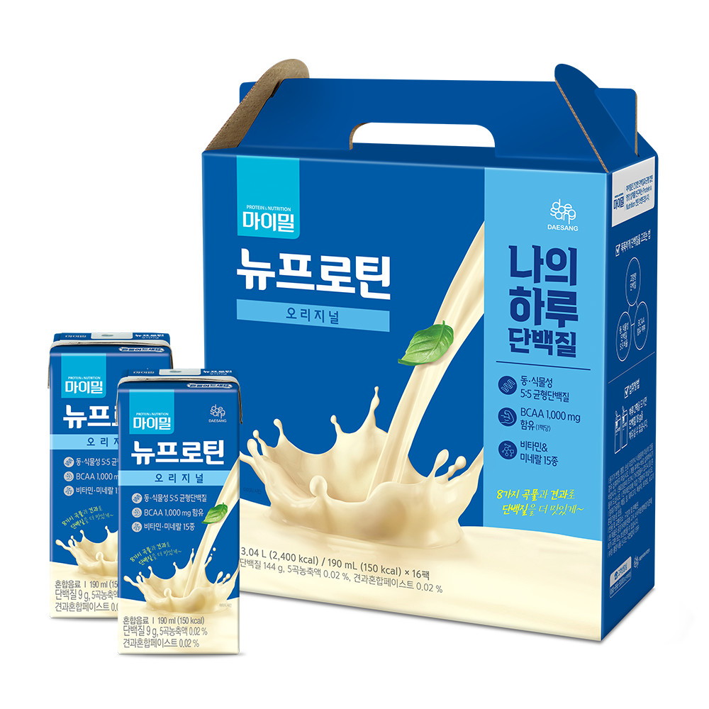 대상웰라이프 마이밀 마시는 뉴프로틴 오리지널 190ml (32개)_이미지