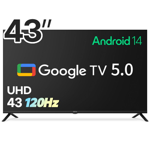 이스트라 AI 맥스 109cm (43인치) UHD 구글 5.0 스마트TV (스탠드)