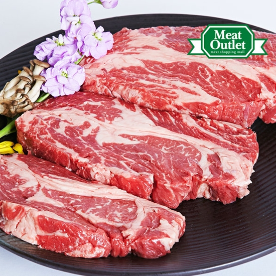 미트아울렛 숙성 등심 냉장 프라임 스테이크용 300g
