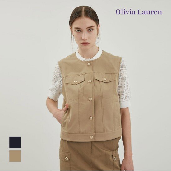 버튼 다운 베스트 VOCQC4M4256