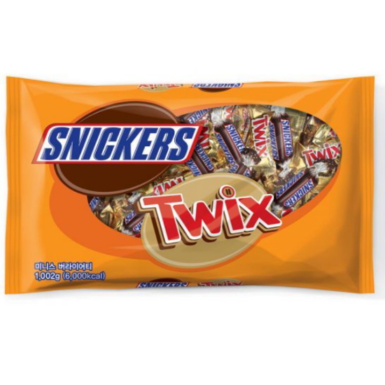 스니커즈 트윅스 버라이어티팩 미니스 초코바 1002g
