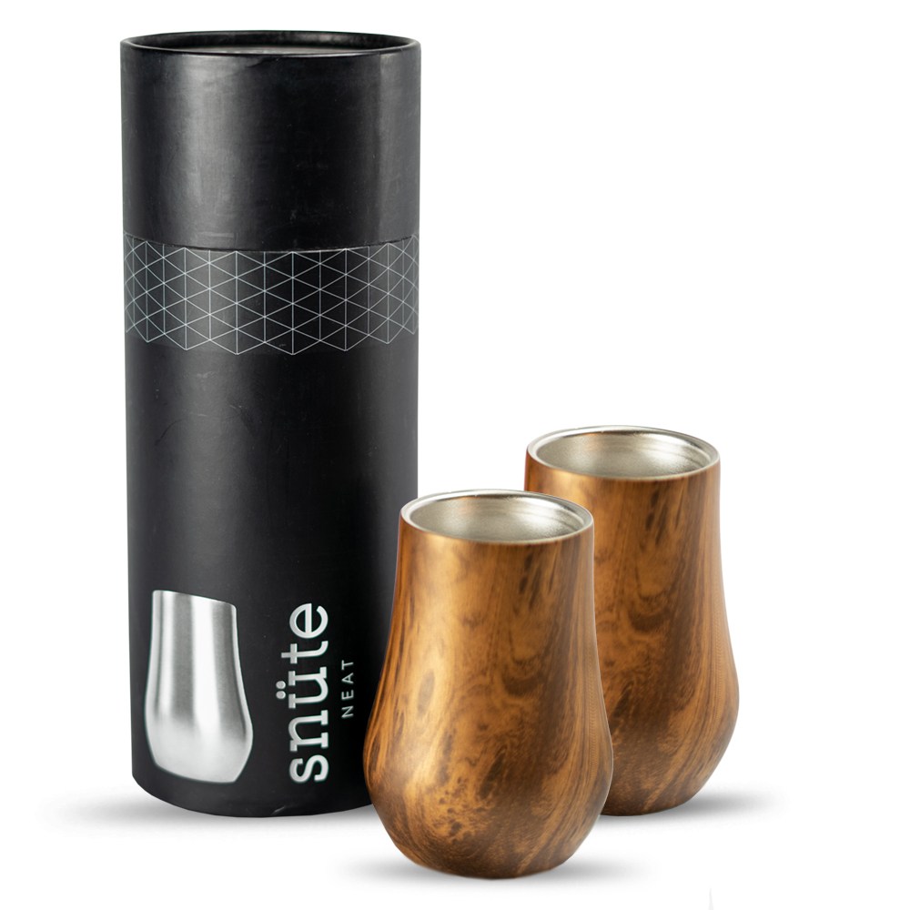 [불명] 스누트 더블월 스텐레스 위스키 글래스 180ml (2개)