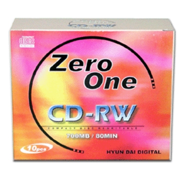 현대 700MB RW ZeroOne 쥬얼 10장