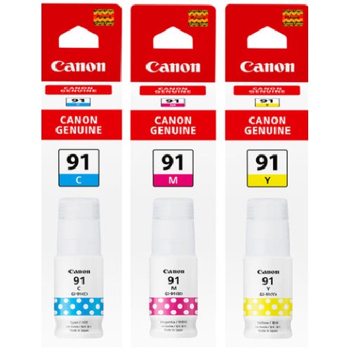 Canon ��ǰ GI-91C, GI-91M, GI-91Y 3�� ��Ʈ