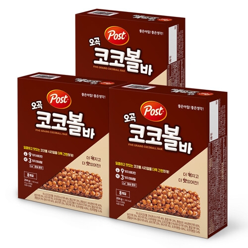 오곡 코코볼바 264g 3개