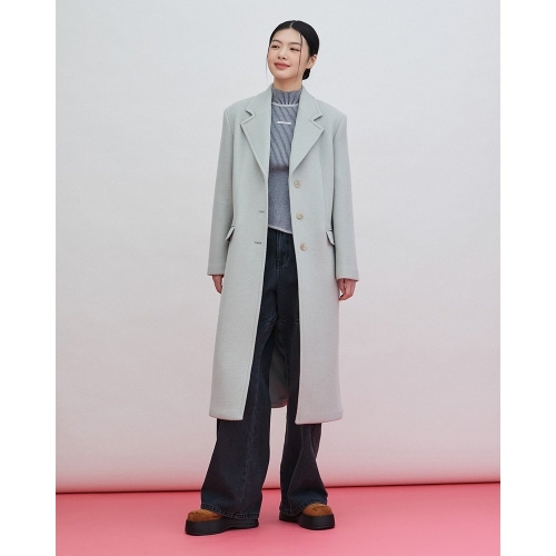 랩 여성 싱글 3버튼 롱코트 AQ4WTB71_이미지