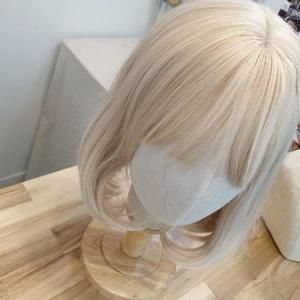 앞머리 C컬 금발 단발가발 WFKIR3E_이미지
