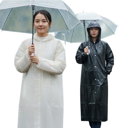 생활리빙 이거찜 탄탄 방수 레인코트 남녀공용 롱기장 후드 우비 데일리 아웃도어 47551732