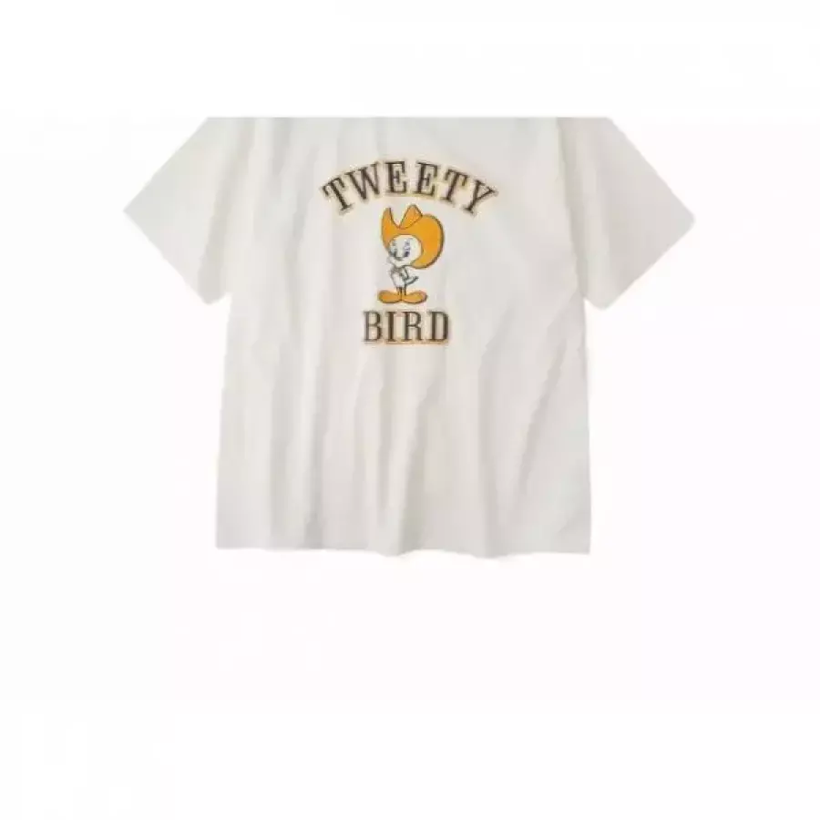 아웃스탠딩 LOONEY TUNES HALF SLEEVE TEE TWEETY BIRD _OFF WHITE F1N35ZC TIVPP06 3895339_이미지