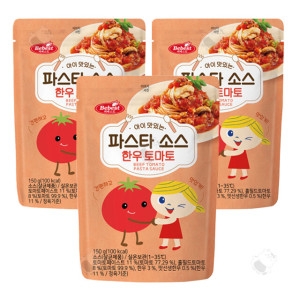 베베스트 아이 맛있는 파스타 소스 한우토마토 150g (3개)_이미지