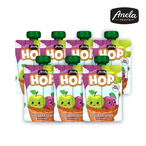 Safrunat S.L. 아넬라 HOP 짜먹는 과일퓨레 100g (7개)