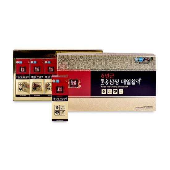 6년근 발효 홍삼정 매일활력 15ml 60포 (1개)_이미지