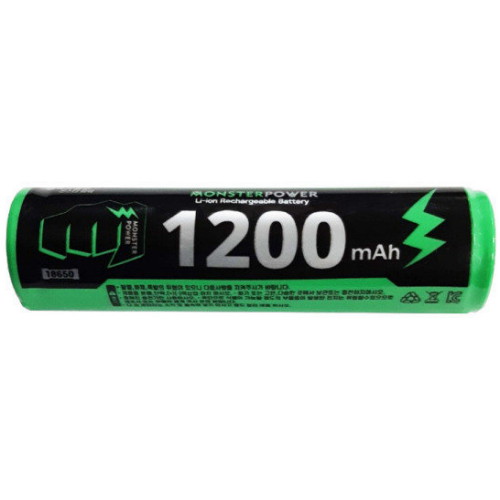 대륙의실수 몬스터파워 리튬이온 18650 - 1200mAh (벌크) (1개)