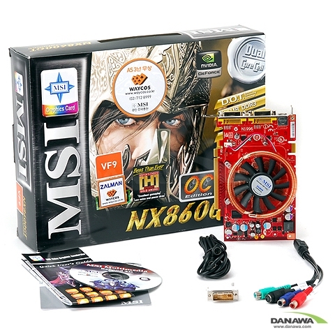 MSI ������ 8600GT NX8600GT-T2D256E OC 256MB VF9 �����ڽ�