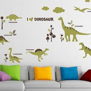 공룡친구들 그래픽스티커 시트지 벽지 포인트 벽장식 집꾸미기