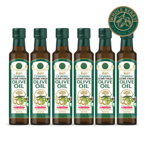 홀베리 유기농 엑스트라버진 올리브유 250ml (6개)_이미지