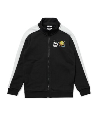푸마 키즈 스폰지<b>밥</b> 트랙 자켓 블랙 3138868