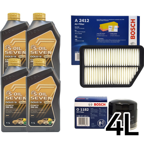 에쓰오일 세븐골드 5W30 + 보쉬필터 스포티지R 2.0 가솔린