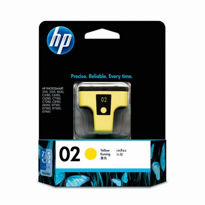 HP 정품 02 (C8773WA) 노랑_이미지