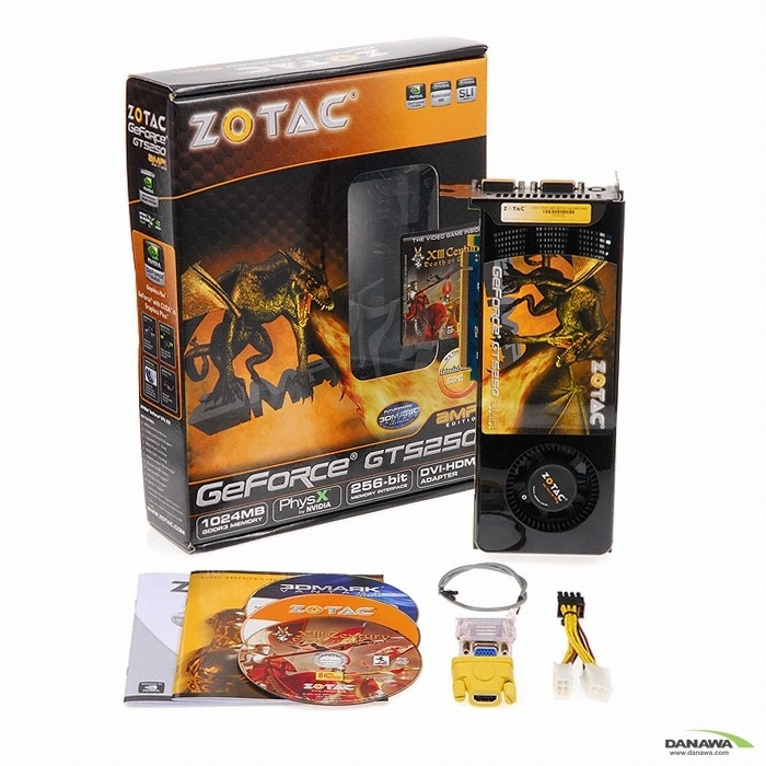 ZOTAC 지포스 GTS250 AMP Edition 1GB_이미지