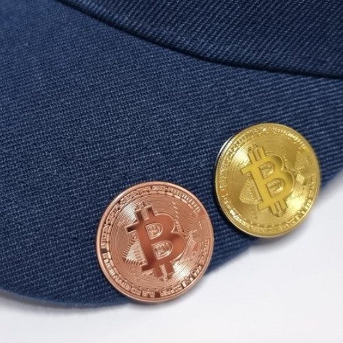 노마지니 양면 비트코인 자석 볼마커 (2개)_이미지