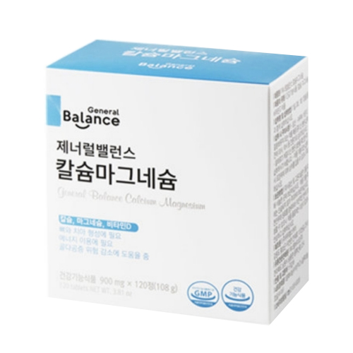 지쿱 제너럴밸런스 칼슘 마그네슘 120정 (1개)