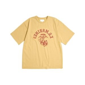 에스피오나지 ESPIONAGE Travis Marines Heavyweight Tee 티셔츠 Vintage Yellow 206667