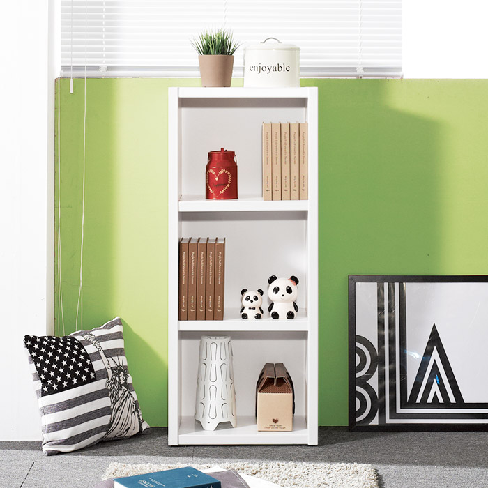 플랜데코 노하우 포니 낮은 3단 오픈 책장 500