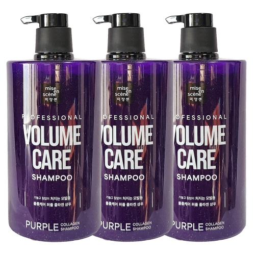 미쟝센 볼륨케어 퍼플 콜라겐 샴푸 1000ml (3개)_이미지