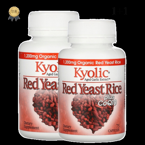 와쿠나가 쿄릭 숙성마늘 추출물 홍국 플러스 CoQ10 75캡슐 (2개)_이미지