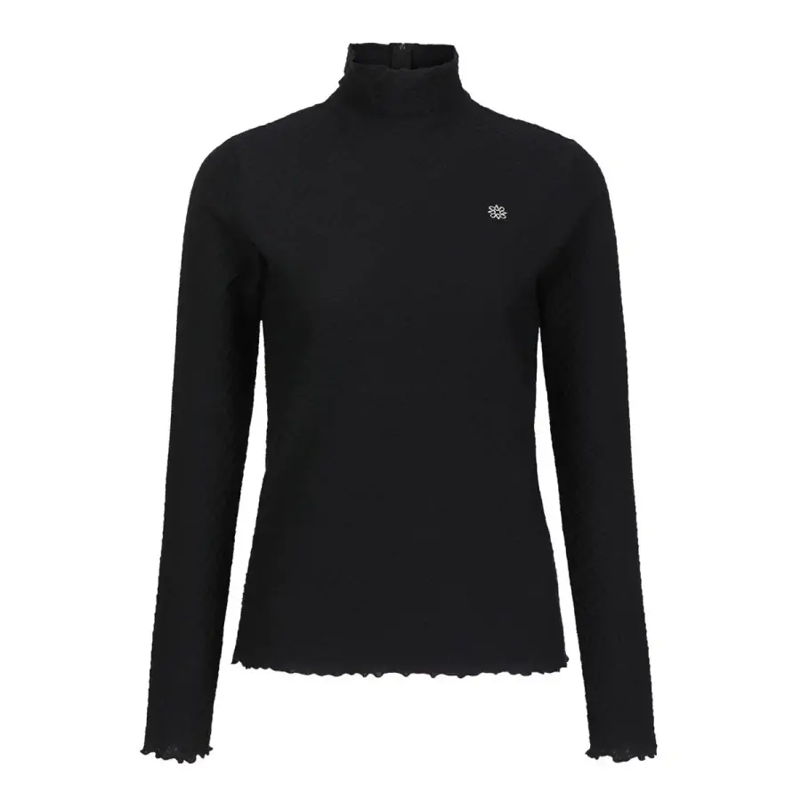 세인트앤드류스 24 봄 여성 심볼 카라 레이스 자수 긴팔 티셔츠 821D1TO002_BK 416954