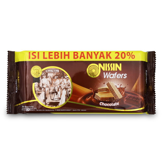 Monde Mahkota Biskuit NISSIN 니신와퍼 초콜릿맛 145g (30개)
