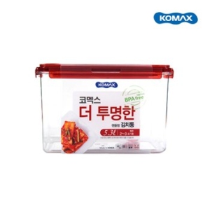 더 투명한 김치통 직사각 핸들형 5.3L