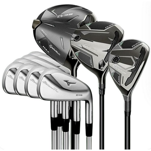 테일러메이드 Qi35 MAX / 미즈노 프로 245 조합 풀세트 (10개 스틸 정품)_이미지